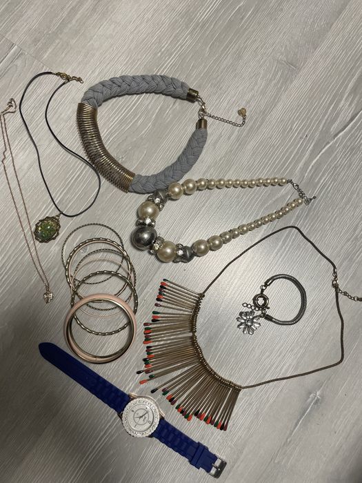 Колье подвеска часы браслет