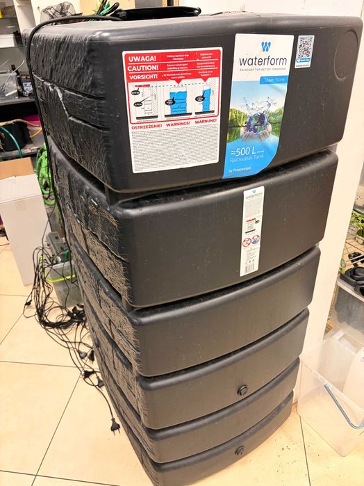 Zbiornik, beczka na deszczówkę, wodę Używany 500l Tower Stone