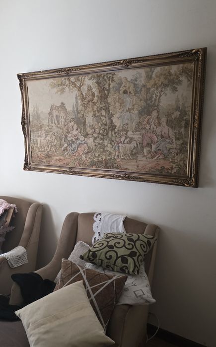 Quadro grande tapeçaria Gobelin