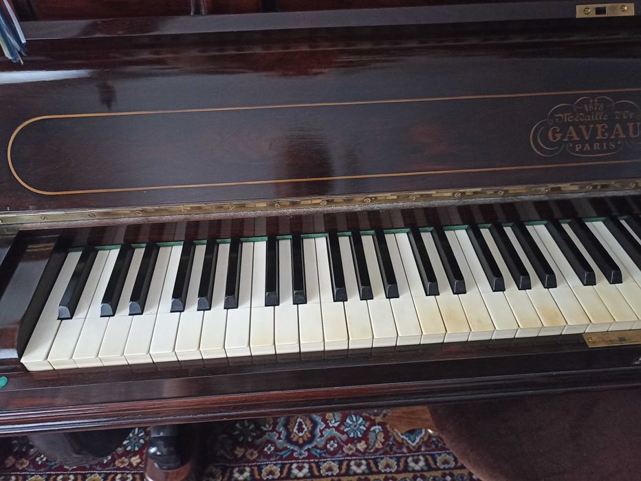 Piano Gaveau Paris Medaille dOr 1878 com banco