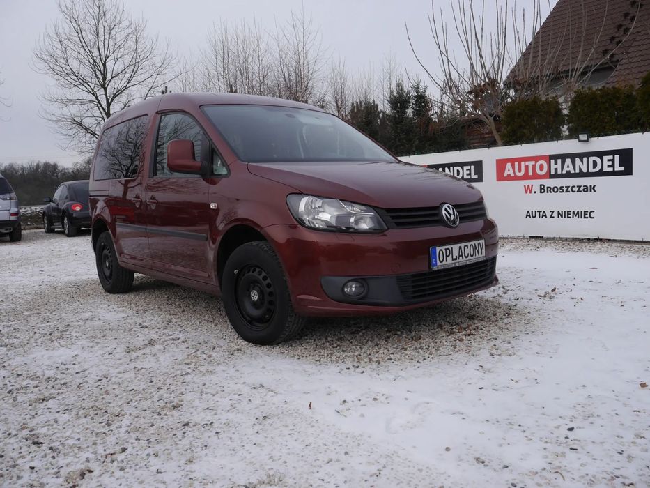 Volkswagen Caddy 1.6 TDI 102 km BOGATA wersja OPŁACONY hak ZADBANY!