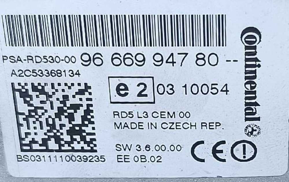 Conjunto 9665334380 - CITROËN C4 II