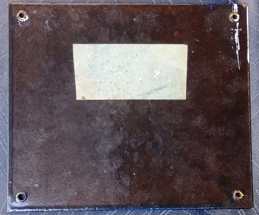 Chapa esmalte publicidade