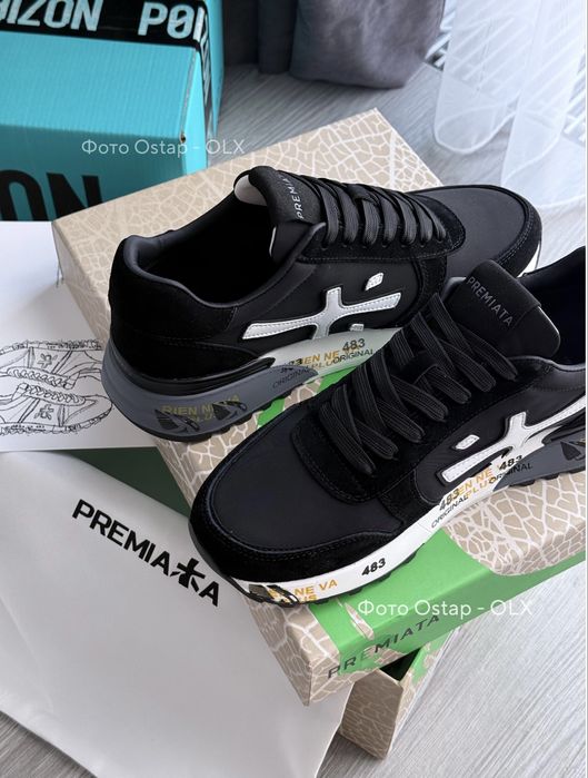 Кроссовки Premiata Mick black white (NEW IN BOX)