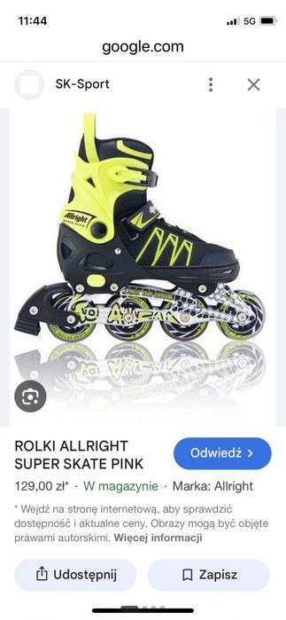 Ollright rolki dla dzieciaka rozmiar 36
