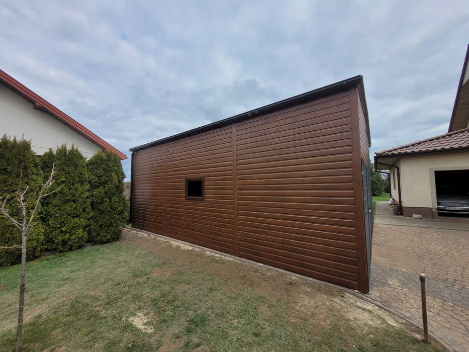 OKAZJA Garaz blaszany 3x5 na budowe schowek blaszak