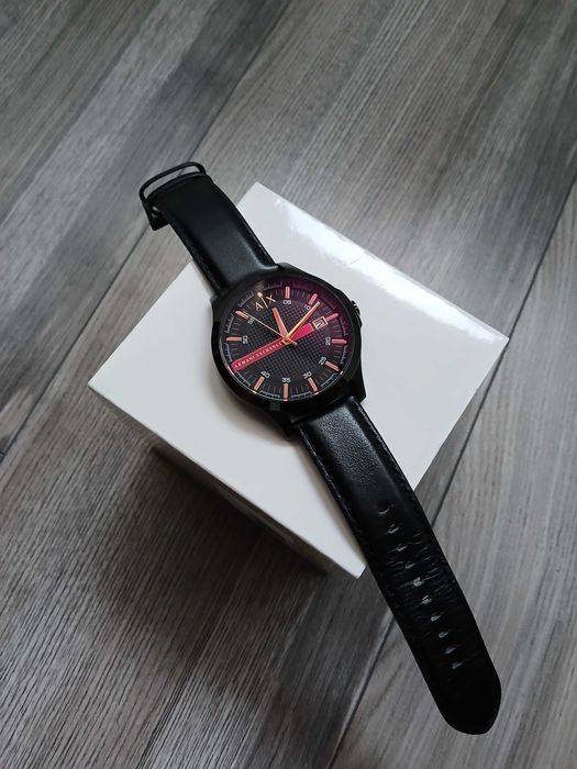 Zegarek AX Armani Exchange na skórzanym pasku