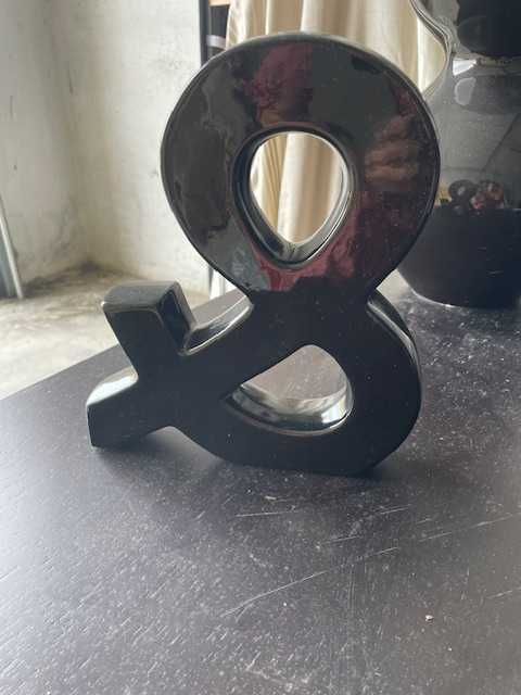 Conjunto decorativo preto (3 peças)