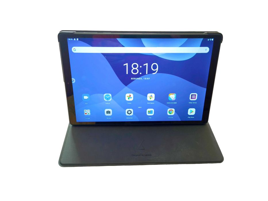 Tablet Lenovo Tab M10 HD (2.ª Geração) TB-X306F – Como Novo + Capa Folio + Caixa Original