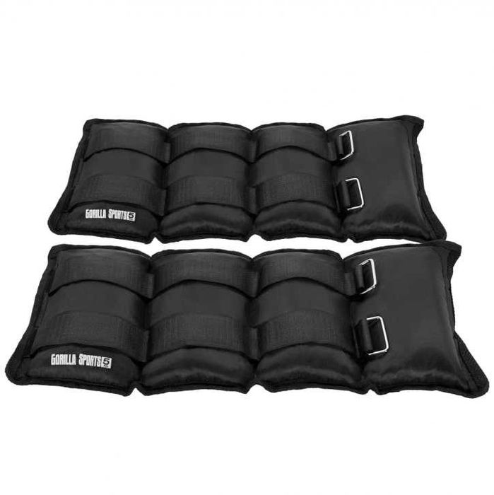 Obciążniki 2x5 kg na kostki lub nadgarstki czarne