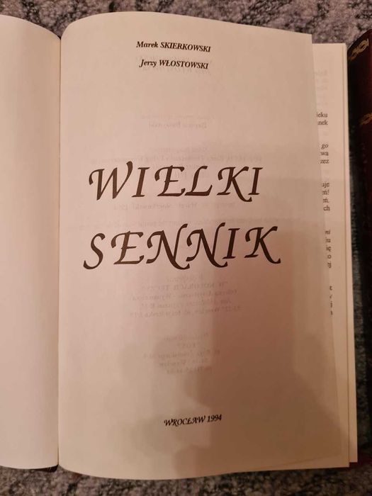 Wielki Sennik 2 tomy
