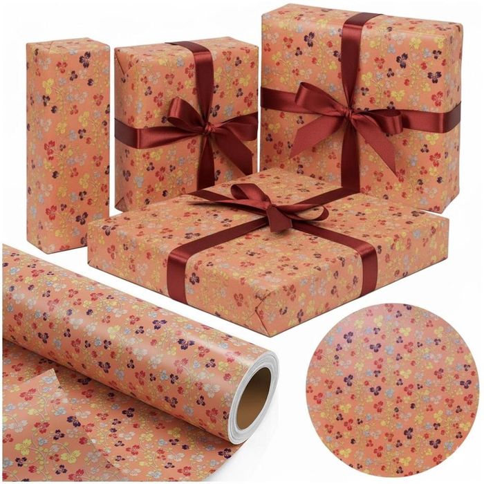 Papier ozdobny Kwiatowa Radość X-Strong 57cmx25m oprawa: folia