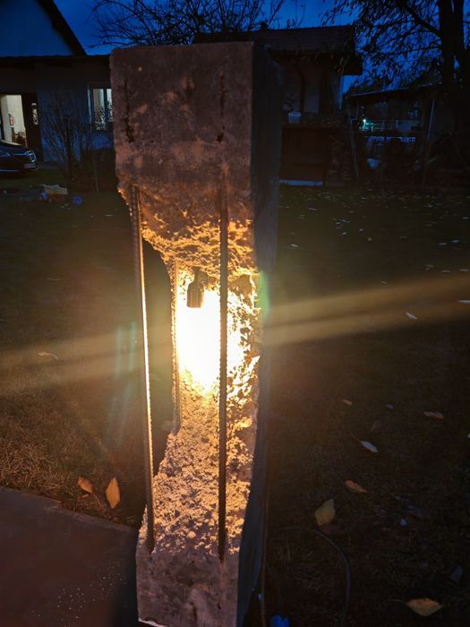 Lampa betonowa loft zewnętrzna/wewnętrzna /ogrodowa