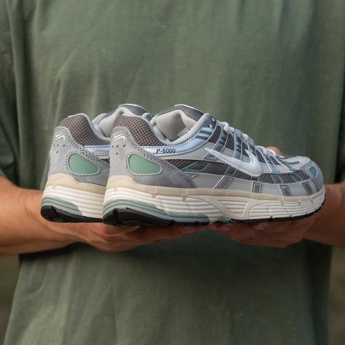 Кроссовки Мужские Nike P6000 Grey Beige Green/Кросівки Чоловічі Найк