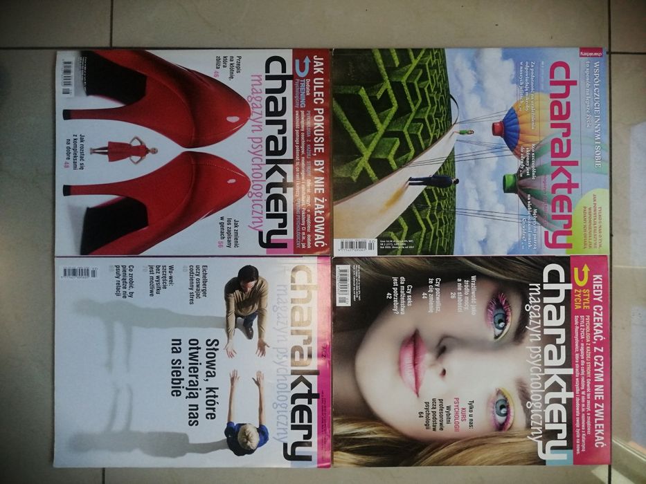 Psychologia gazetki psychologiczne Charaktery 4 sztuki