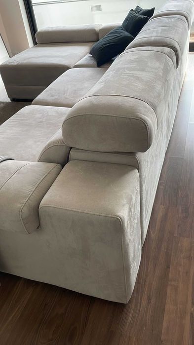 Sofá Modular 4 lugares (extensível em profundidade) apoio de cabeça regulável