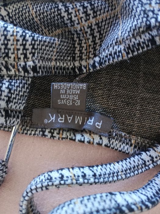 Ciepła sukienka w kratę, Primark
