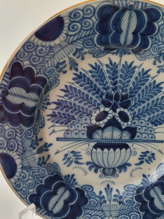 Prato Delfts, Tichelar Makkum, série pavão, 380, por Pieter Jans, 1900