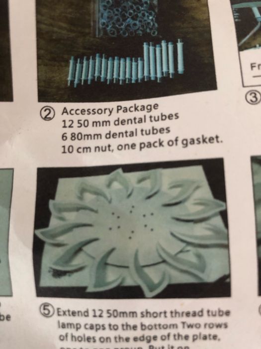 Candeeiro decteto em forma de flor