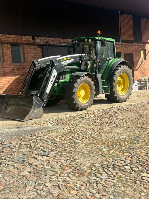 John Deere 6830 premium z Niemiec 2007r jd 6830 tur autoquad 7500mth