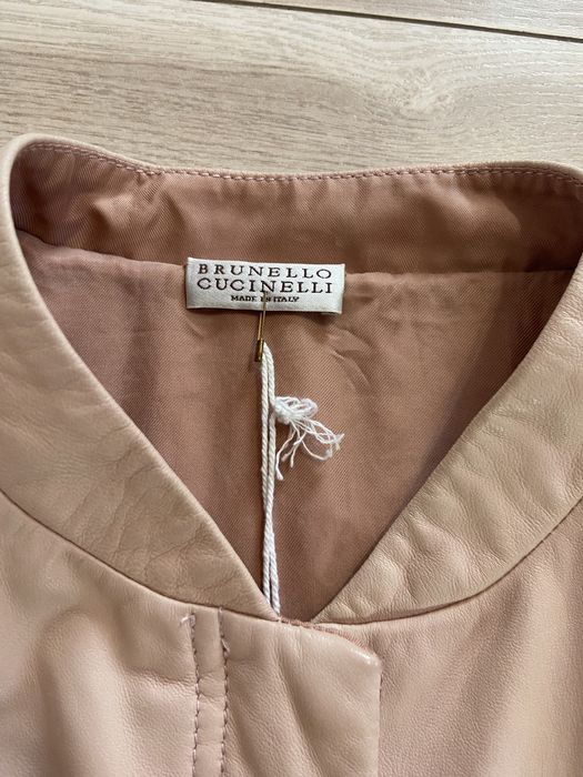 Шкіряна куртка Brunello Cucinelli, нова, розмір S, нереальний колір