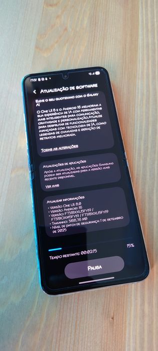 Samsung Z Flip 5 8gb/256gb Pink Gold com skin autocolante + Extras