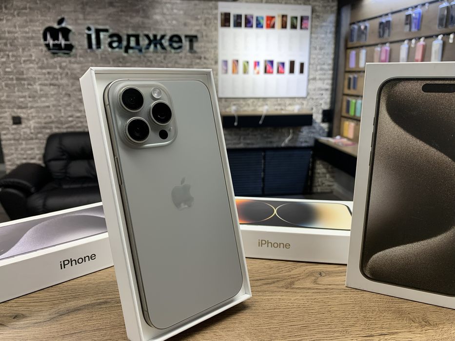 iPhone 15 Pro 512GB (Natural Titanium) Neverlock. Кредит. Гарантія. З коробкой