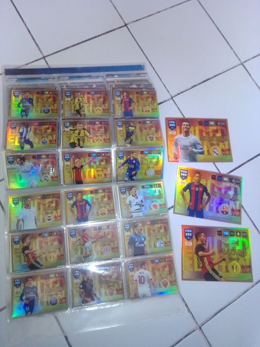 Karty limited edition fifa 365 Panini 2017 zestaw Lewandowski