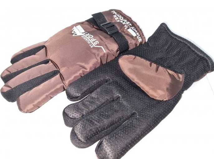 Зимние с МЕХОМ вело-лыжные-спортивные перчатки ветрозащита/от воды