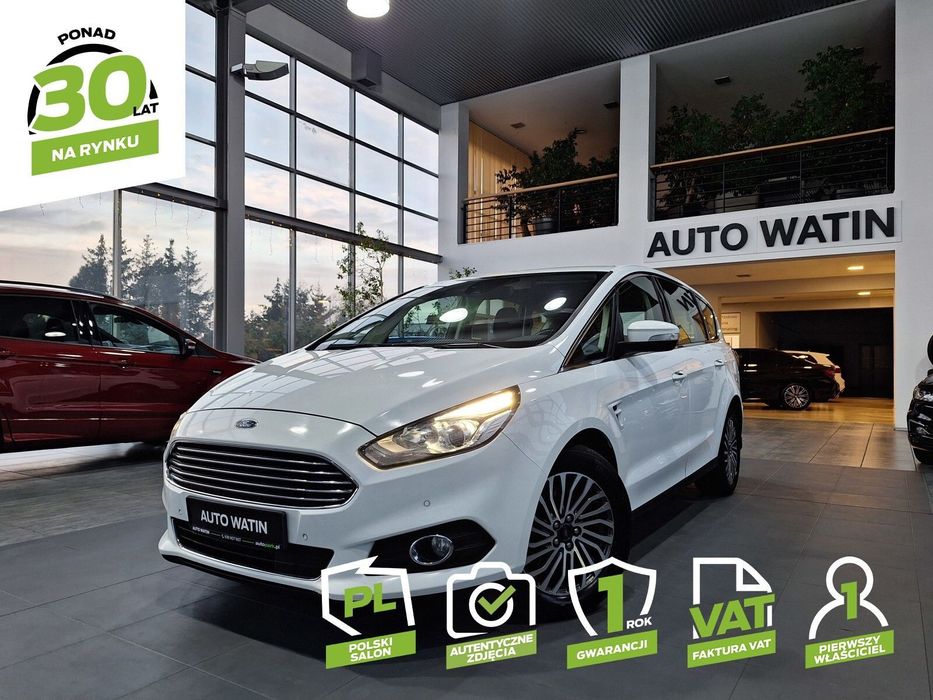 Ford S-Max Polski Salon, Bezwypadkowy, 1 Rok Gwarancji, Faktura VAT 23%