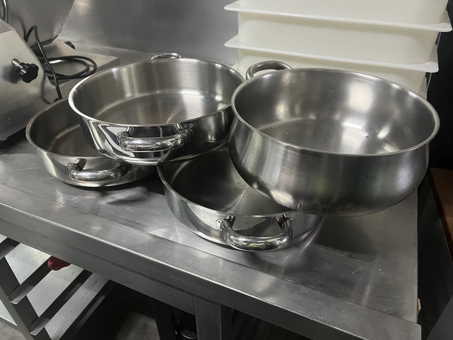 Tachos em inox conjunto de 4 unidades 27cm de diametro
