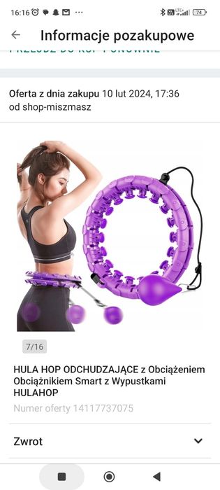 HULA HOP odchudzające z obciążnikiem