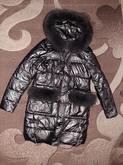 зимняя тёплая кожаная куртка ZLLY M 44-46p