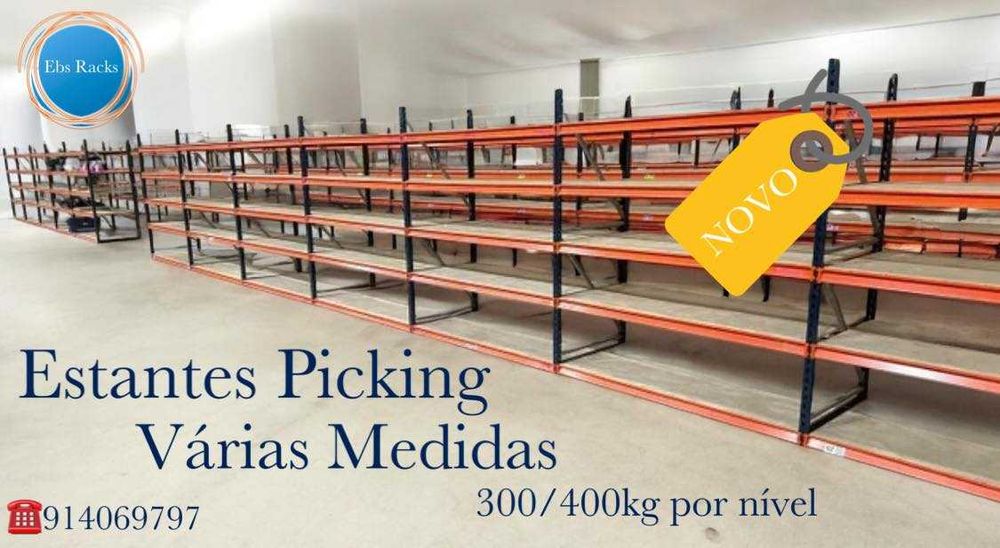 Racks piching para organizar o stock
