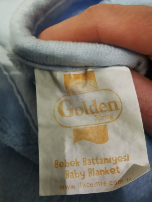 Kocyk błękitny ciepły chłopięcy