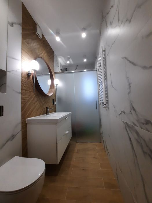 Łazienki Poddasza Wykończenia wnętrz Szpachlowanie Flizowanie