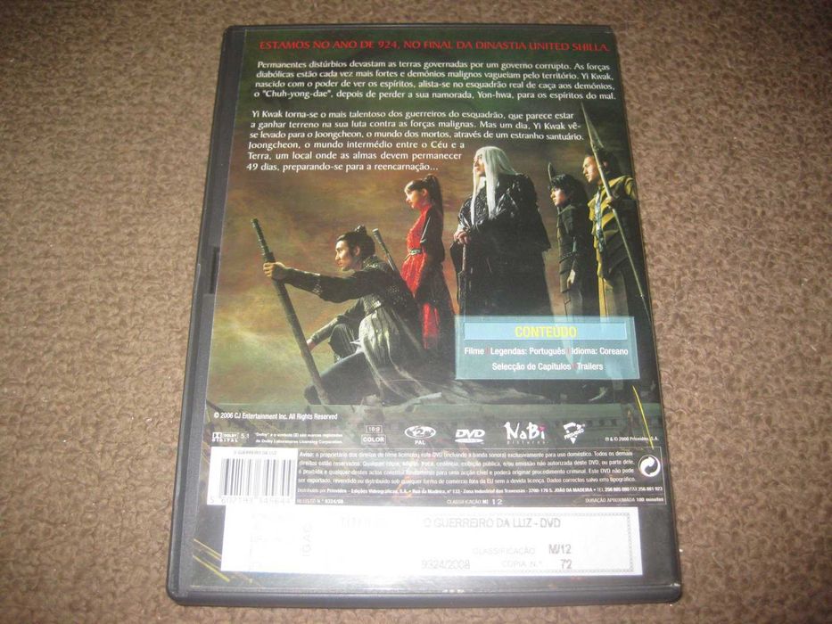 DVD "O Guerreiro da Luz" de Jo Dong-oh