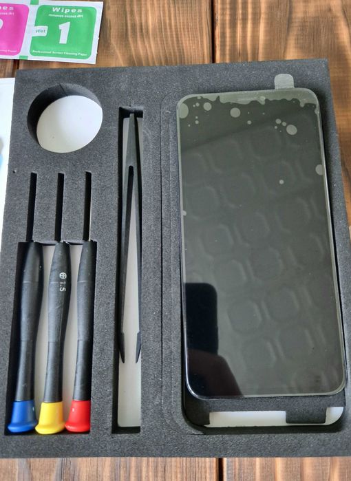 Hoonyer Ekran dotykowy LCD do iPhone’a X czarny 5,8’’ + folia ochronna