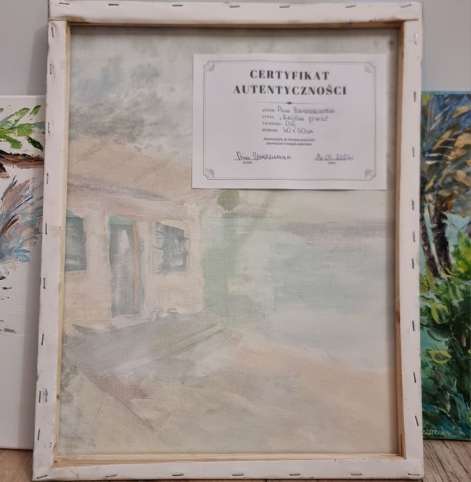 Obraz olejny "Rajska plaża" ręcznie malowany 40 x50 cm