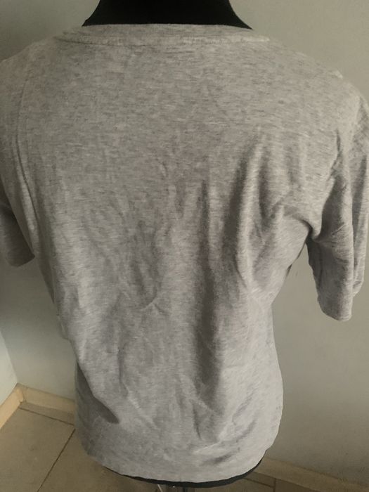 CK Calvin Klein bluzka T- Shirt damska szara r. L, bawełna