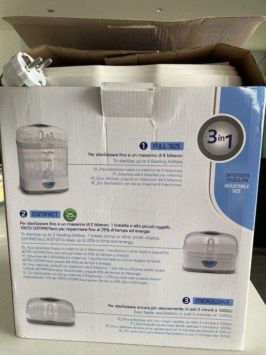 Esterelizador de biberons 3 em 1 Chicco