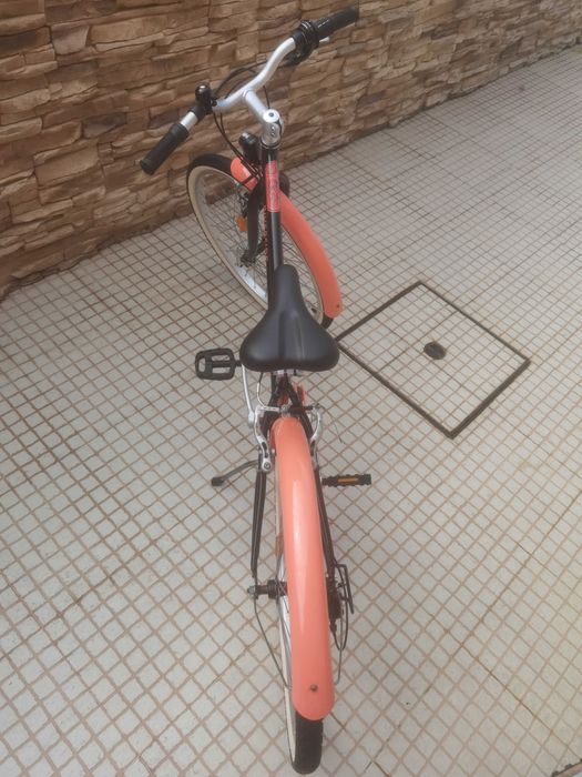 Bicicleta de Trekking Criança 9-12 Anos RIVERSIDE 500 24 Polegadas Preto Coral - BTWIN