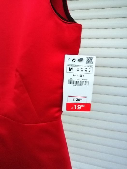 Blusa ou corpete vermelho Novo Zara