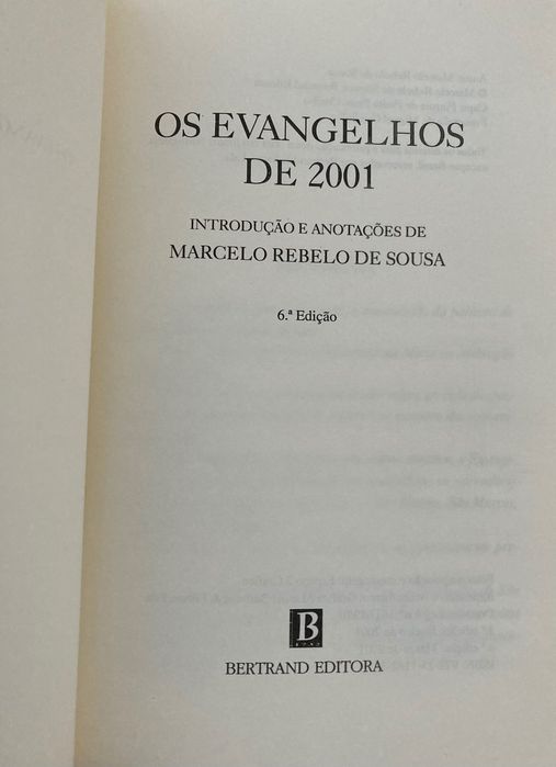 Evangelhos de 2001 Marcelo Rebelo de Sousa