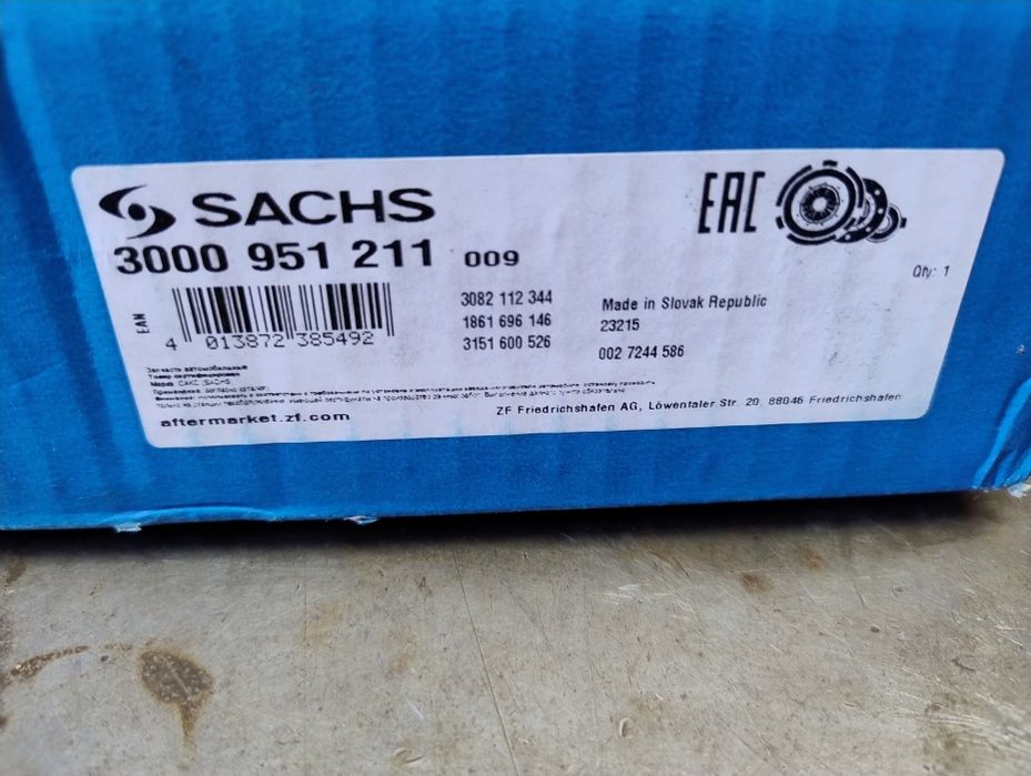 Комплект сцепления «SACHS» ВАЗ 2108-21099, 2113-2115