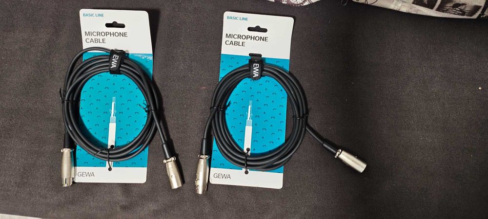 2 Kable mikrofonowe 3m XRL(f)-XLR(m) basic line