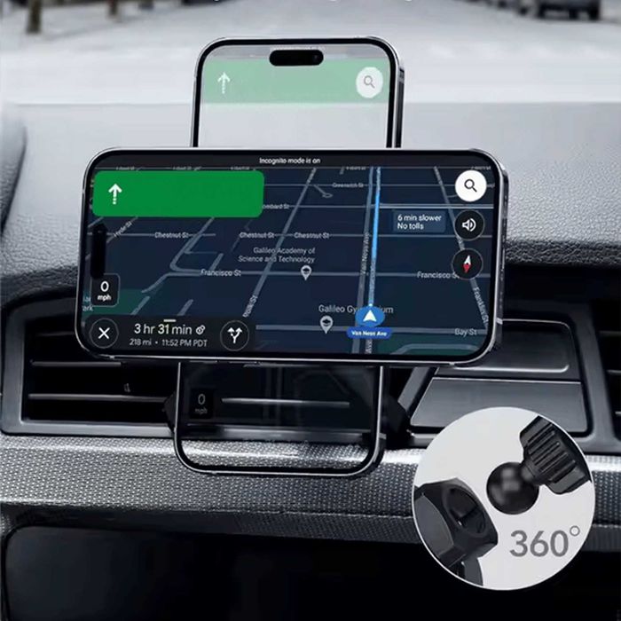 Magnetyczny Uchwyt samochodowy w kratki MAGSAFE iPhone 14 15, 16, 17