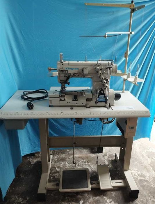 Maquina de costura colarete Kingtex da até 3 agulhas