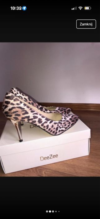 Szpilki nowe panterkowe rozmiar 39