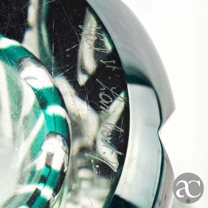 Jarra em Cristal Doublé Val Saint Lambert, circa 1950, marcada na base